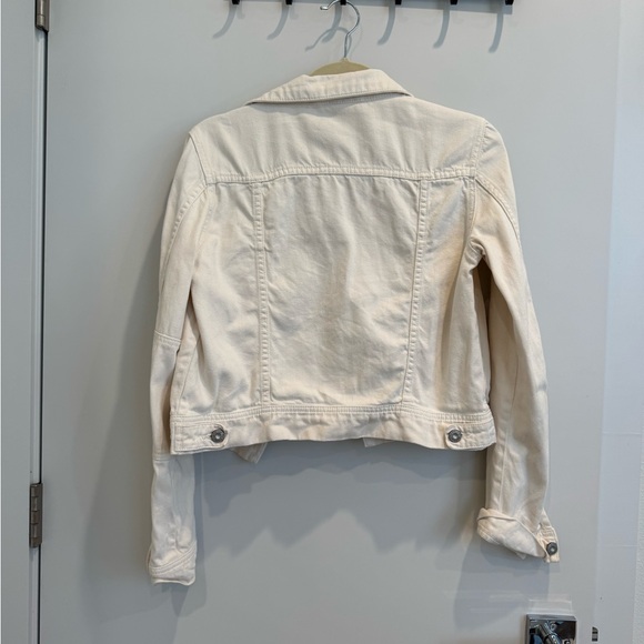 Free People Women's Cream Denim Jacket - Picture 3 of 7